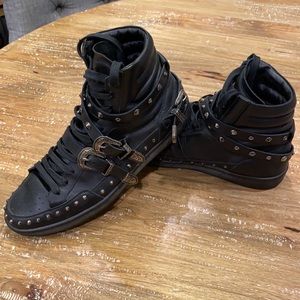 Saint Laurent Men’s Studded Leather Sneakers